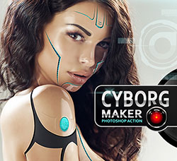 极品PS动作－机器人制作(含高清视频教程)：Cyborg Maker PS Action